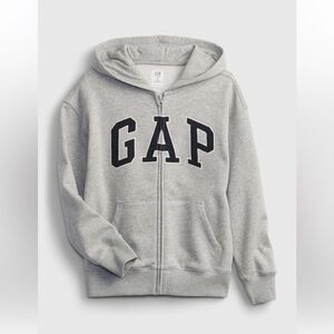 New boys girls Kids Vintage Soft GAP Logo Hoodie small 6-7 NWT GRAY jacket